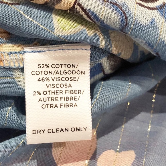 LOFT | Shimmer Blossom Tie Cuff Blouse - Picture 11 of 11